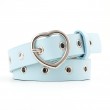 Womens Grommets Leather Jeans Belt Punk Rock Studded Belt Goth Belt blue